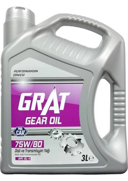 Şanzıman Yağı 75W80 3l Yarı Sentetik Gl-4