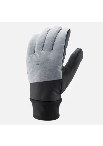 Yetişkin Kayak Eldiveni - I?nci Grisi/siyah - 100
