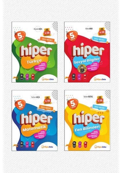 Hiper 5. Sınıf Set ( Matematik, Türkçe, Fen Bilimleri, Sosyal Bilgiler)
