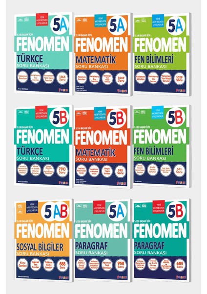 5. Sınıf 9'lu A-B Full Set