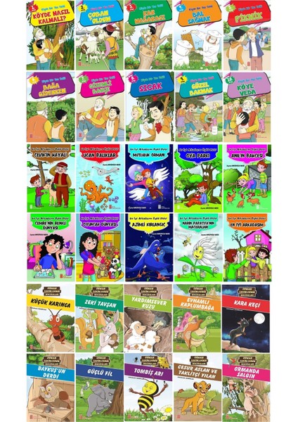 2.ve 3.sınıf Öğrenciler Için Öğretmen Tavsiyeli Okumayı Sevdiren Hikayeler (30 Kitap) fiyatları