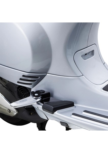 Vespa LX-LXV Ayaklık/Ayak Basma Aparatı *Krom-Siyah* Takım / SIP