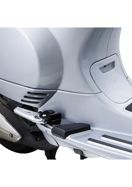 Vespa LX-LXV Ayaklık/Ayak Basma Aparatı *Krom-Siyah* Takım / SIP