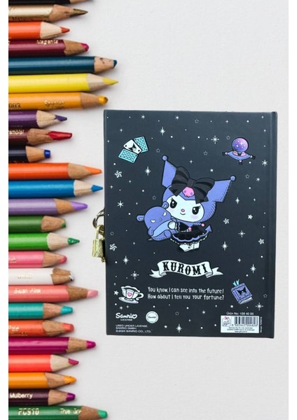 Kilitli Defter 80 Yaprak Siyah - 14 x 20 cm