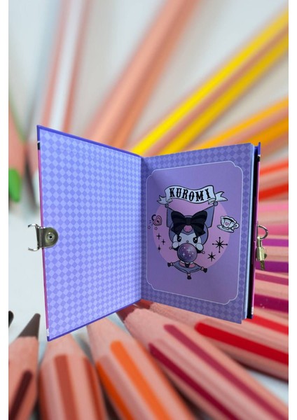 Kilitli Defter 80 Yaprak Siyah - 14 x 20 cm