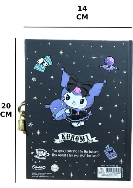 Kilitli Defter 80 Yaprak Siyah - 14 x 20 cm