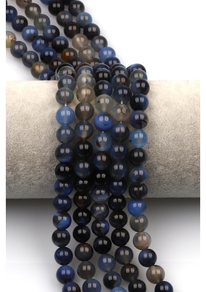 Akik Doğal Taş Dizi 8 mm Küre Kesim