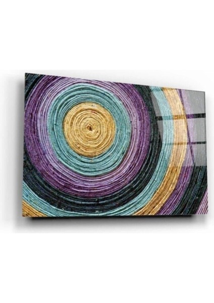Marsilyan- Renkli Halkalar Cam Tablo 50 x 70 cm fiyatları