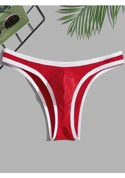 Erkek Biyeli Kırmızı Brazillian Slip