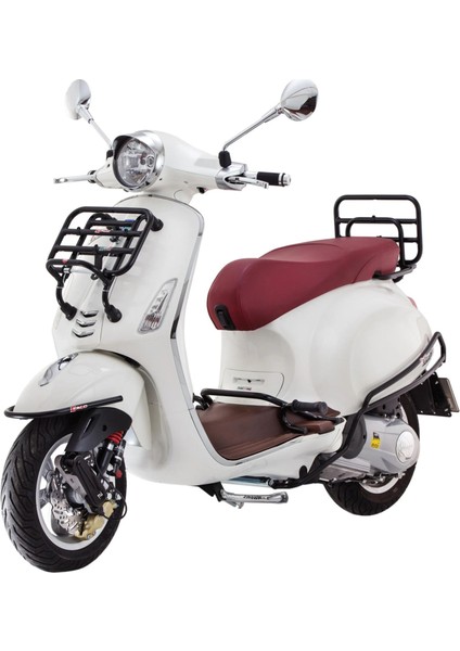Vespa Primavera/Sprint Arka Yan Koruma Demiri *Parlak Siyah* (2014- ) / FACO