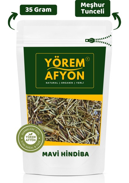 Yörem Afyon Meşur Tunceli Dağ Eteklerinden Toplanmış Mavi Hindiba Otu, Radika, Mavi Kantaron | 35GR.