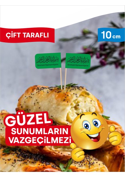 Besmele Yazısı Baskılı Bayrak Kürdan indirimleri