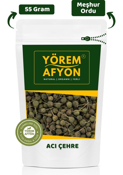 Yörem Afyon Meşhur Ordu Diyet Dostu Acı Çehre, Barut Ağacı, Mürdeşe, Akdiken Tohumu | 55GR.