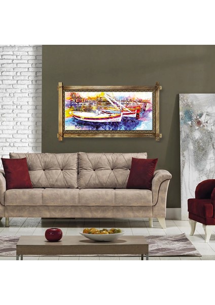 Kayık Modern Kanvas Rustik Tablo fiyatları