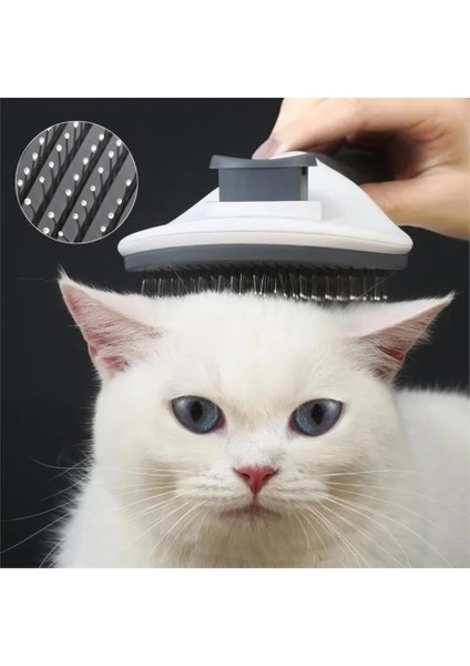Otomatik Temizlenen Tuşlu Evcil Hayvan Fırçası Pratik Kedi Köpek Tüy Toplayıcı Tarak modelleri