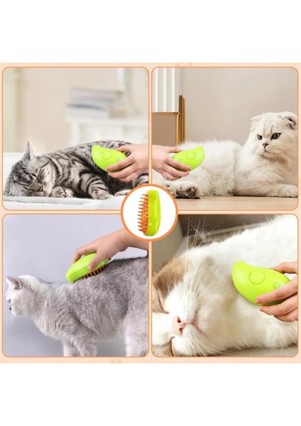 Buharlı Kedi & Köpek Yıkama Fırçası Tarağı Yumuşak Silikon indirimleri