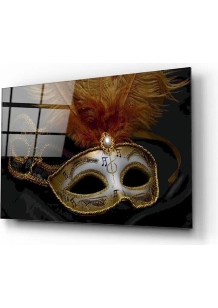 Venedik Maskesi Cam Tablo 50 x 70 cm