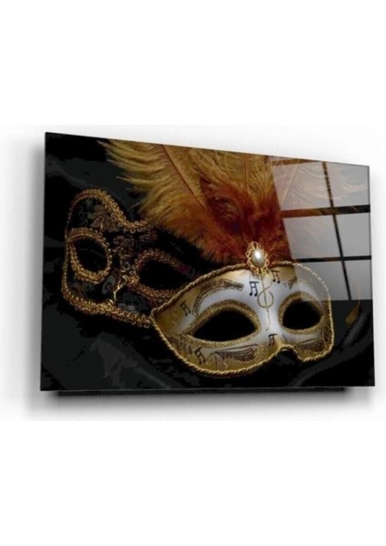 Venedik Maskesi Cam Tablo 50 x 70 cm fiyatları