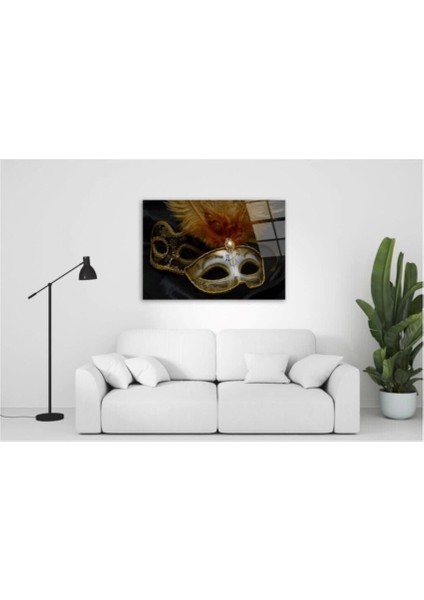 Venedik Maskesi Cam Tablo 50 x 70 cm fırsatları