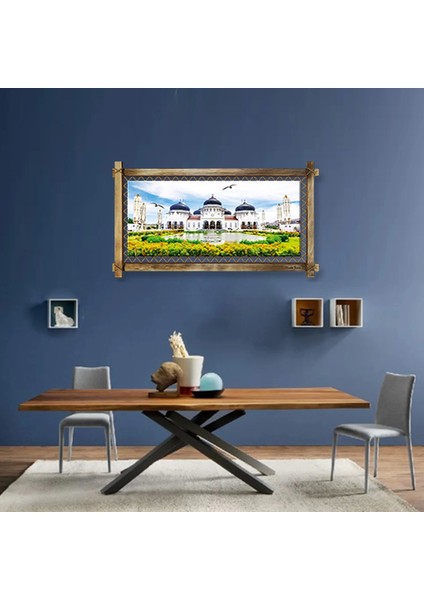 Beyaz Camii Modern Kanvas Rustik Tablo fiyatları