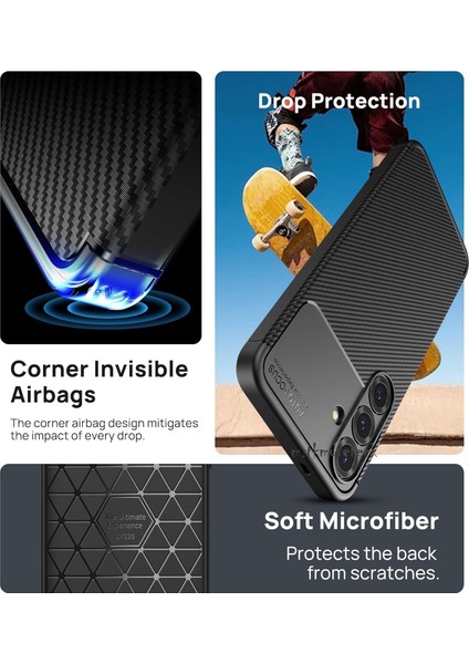 Samsung Galaxy S25 Kılıf Kamera Çıkıntılı Korumalı Karbon Desenli Renk Atmaz Koruyucu Negro Kapak fiyatları