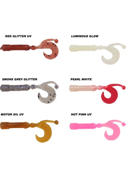 Baby Curtail 4.3cm Kokulu Lrf Silikon Suni Yem Renk: Pearl White fiyatları