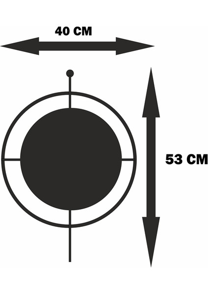 Iskandinav Tarzı Metal ve Mdf Duvar Saati - Sarkaçlı, Işıklı Sessiz Mekanizma