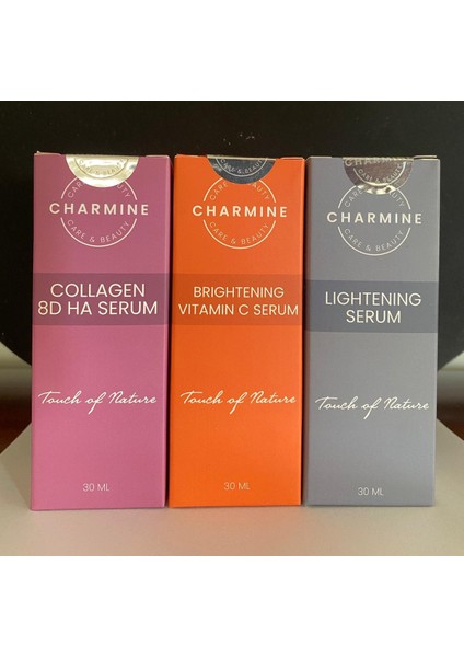 KOLAJEN-AYDINLATICI-VİTAMİN C İÇEREN YAŞLANMA-TON EŞİTLEYİCİ-AYDINLATICI 3 LÜ CİLT SERUM SETİ
