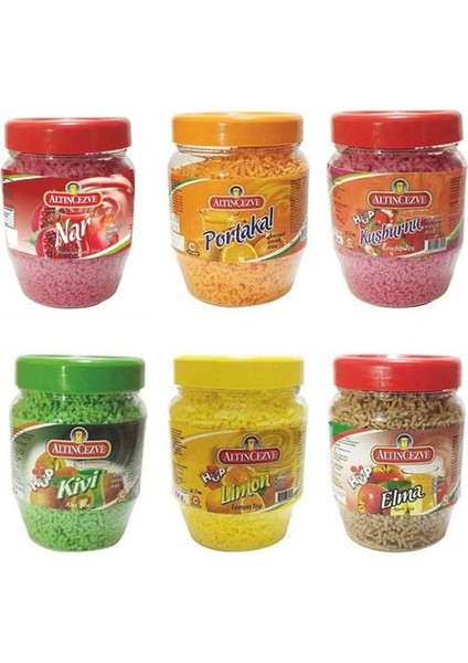 Granül Oralet 6'lı Paket 300GR x 6 Adet (Portakal,limon,kuşburnu,kivi,elma,nar)
