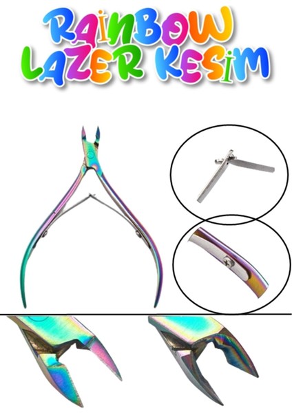Rainbow Cobalt Profesyonel Manikür Pensi Bileyli Et Pensi 4013-5 mm XL16 indirimleri