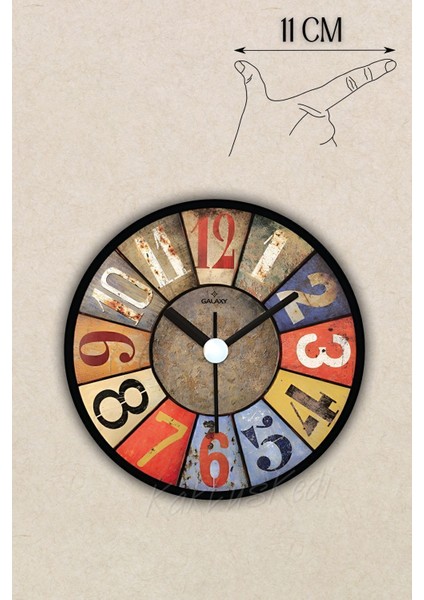 Mıknatıslı Buzdolabı Saati 11 cm | Rainbow fiyatları