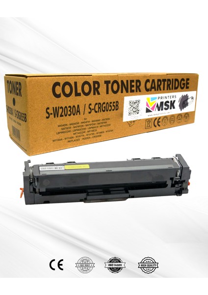 Canon I-Sensys LBP663CDW Muadil Siyah Toner Çipsiz