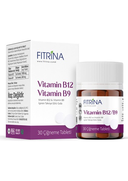 Vitamin B12 & B9 Folik Asit 30 Tablet