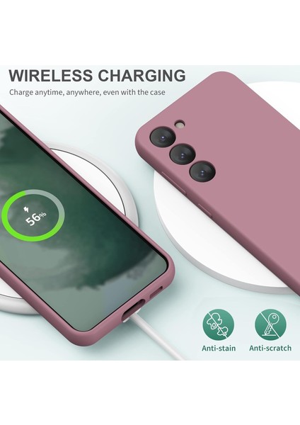 Samsung Galaxy S25 Plus Kılıf Lansman Kamera Korumalı Içi Kadife Yumuşak Renkli Silikon Mat Hisli Süet Liquid