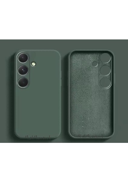 Samsung Galaxy S25 Kılıf Lansman Kamera Korumalı Içi Kadife Yumuşak Renkli Silikon Mat Hisli Süet Liquid