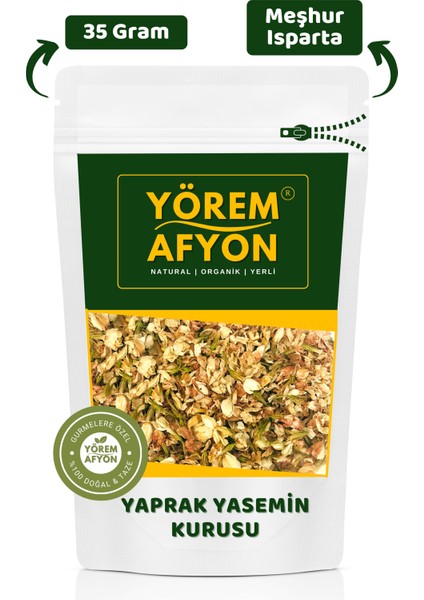 Yörem Afyon Meşhur Isparta Yeni Mahsul Yaprak Yasemin Çiçeği Kurusu | 35GR.