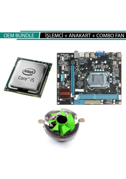 I5 2. Nesil + Anakart H61 1155PIN + Fan