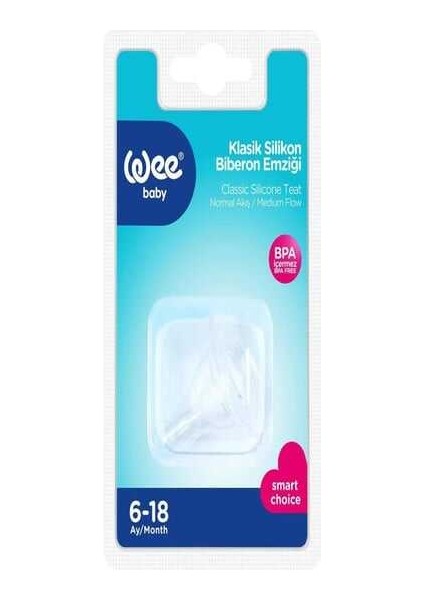 Silikon Biberon Emziği Normal Akış No 2 (KOD821)