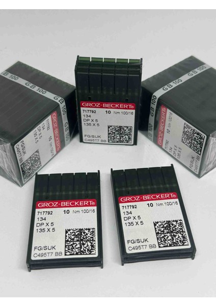 Dpx5 134 Pat Düz Dikiş Kalın Dip Iğne 100/16 Fg