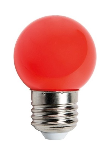 5 Adet Kırmızı Top LED Gece Lambası Ampulü Işık