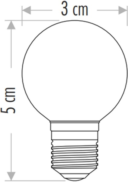 5 Adet Kırmızı Top LED Gece Lambası Ampulü Işık