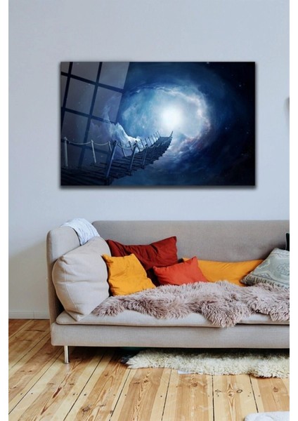 Gökyüzü Köprüsü Cam Tablo Duvar Dekarasyonu