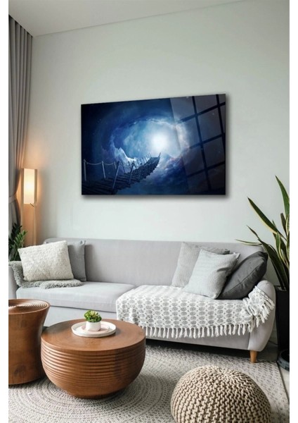 Gökyüzü Köprüsü Cam Tablo Duvar Dekarasyonu modelleri