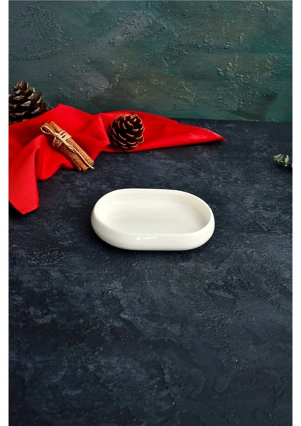 Karçiçeği Home 6'lı Oval Kayık Tabak Seti 14CM