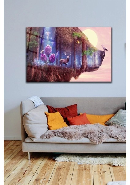 Bear Cam Tablo Duvar Dekarasyonu,ev Dekorasyon,duvar Tablosu,ev Hediyesi