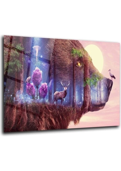 Bear Cam Tablo Duvar Dekarasyonu,ev Dekorasyon,duvar Tablosu,ev Hediyesi fırsatları