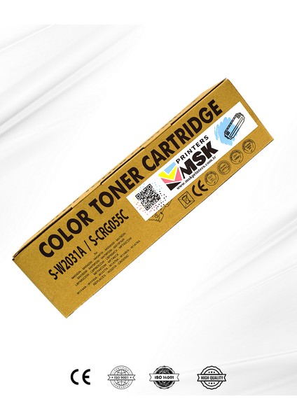 Canon I-Sensys LBP663CDW Muadil Mavi Toner Çipsiz