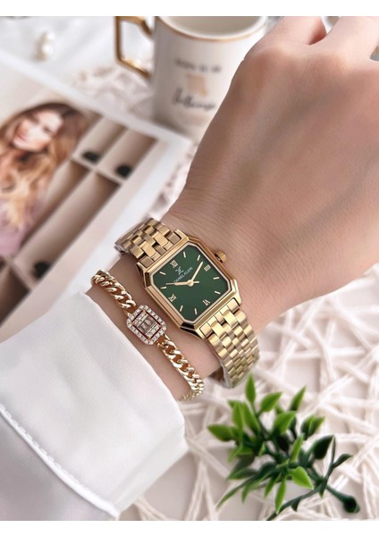 Çelik Kordon 30 mt Suya Dayanıklı Kadın Kol Saati+Bileklik BFG.13877.X5 fiyatları