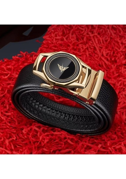 Williampolo Hakiki Deri Erkek Gold Tokalı Kemer