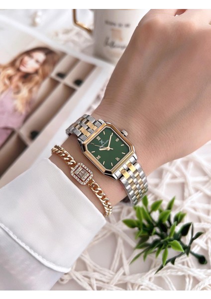 Çelik Kordon 30 mt Suya Dayanıklı Kadın Kol Saati+Bileklik BFG.13877.10 fiyatları